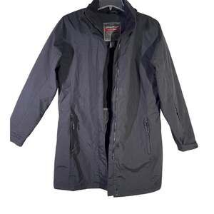 Eddie Bauer WeatherEdge Waterproof Parka Jacket Mens M Black Insulated Utility